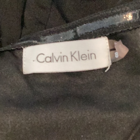 Calvin Klein Open Back Ruched Mini Dress Size 8 Black - Picture 6 of 7